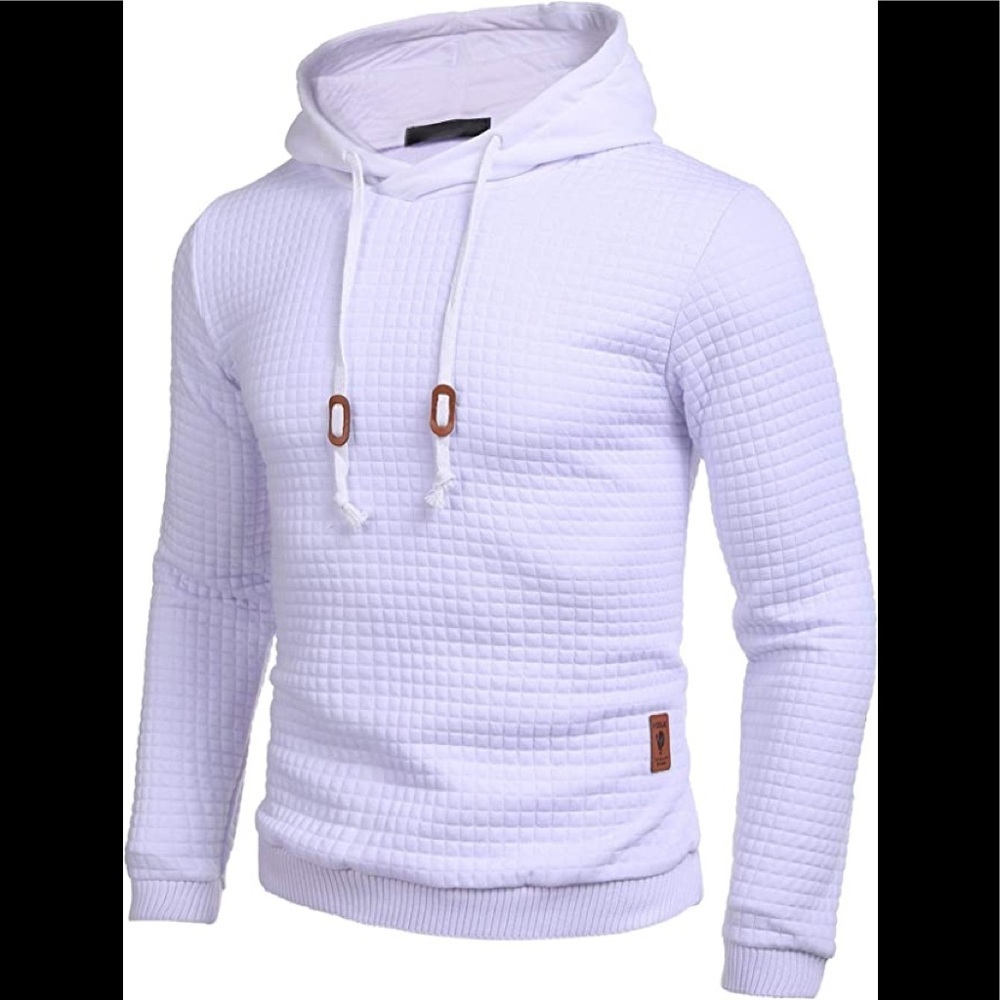 New Mens Hoodie Sweater Ribbed Stretchable Heat Lasting w Drawstring